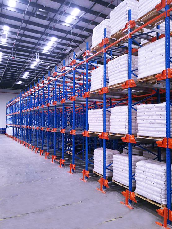 4-Way pallet shuttle system — automated high-density pallet storage